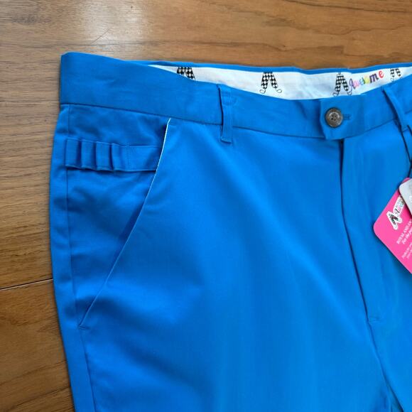 Royal and Awesome Golf Pant Size 40 x 34 NWT Bright Blue Solid Free Multitool - Picture 5 of 16